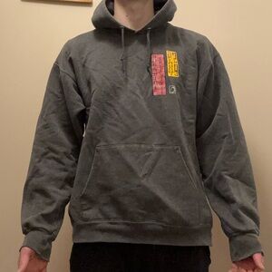 Hanes Dark Gray Graphic Hoodie